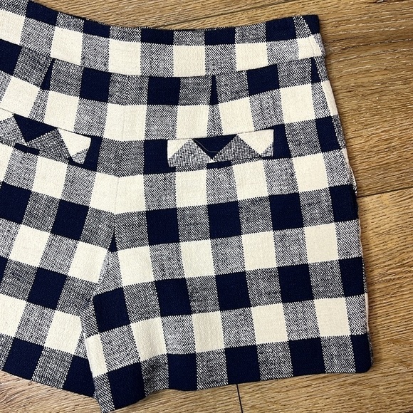 Zara High Waisted Gingham Shorts Size M - Picture 5 of 7